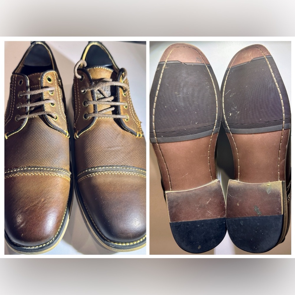 Steve Madden P-Kolton Leather Cap Toe Oxfords Men's Size 8 formal business work
